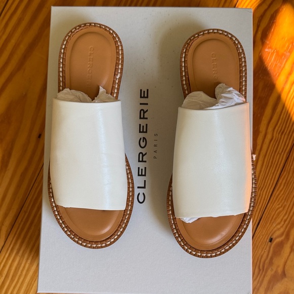Robert Clergerie White sandals Slides - Picture 1 of 3
